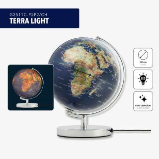 TERRA LIGHT Leuchtglobus blau/grün
