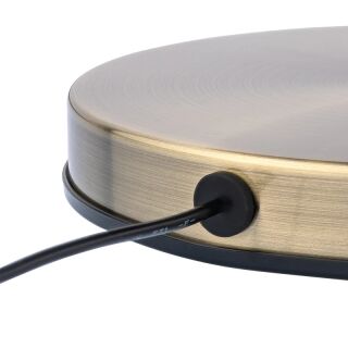 TERRA LIGHT Leuchtglobus bronze/dunkelblau
