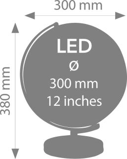 STELLAR LIGHT TOUCH Leuchtglobus dunkelblau/bronze