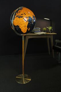 APOLLO LIGHT FLEX Leuchtglobus bronze/dunkelblau