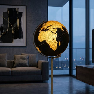 SOJUS LIGHT Leuchtglobus dunkelblau/gold