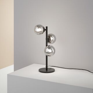 Ideal Lux Perlage TL3 Tischleuchte rauchglas