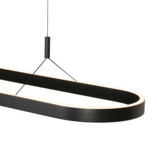 Steinhauer Mykty Pendelleuchte schwarz 120cm