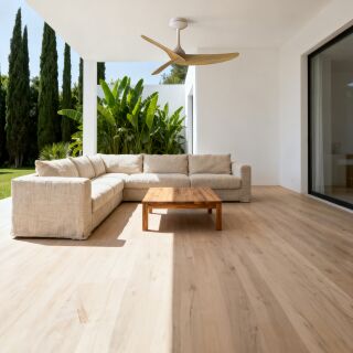 Mantra Ipanema L IP44 Deckenventilator weiß/holz