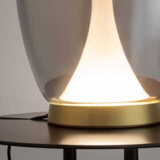 Maytoni Tischleuchte Splash LED Glas grau verzinkt