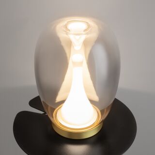 Maytoni Tischleuchte Splash LED Glas grau verzinkt