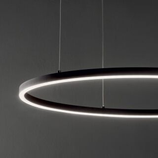 Ideal Lux Pendelleuchte Oracle slim SP D90 round schwarz 3000K
