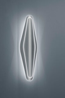 bezaubernde LED Wandleuchte Ply silber von Helestra