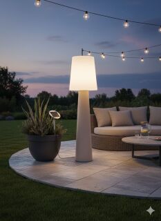 8 Seasons Design Stehleuchte No. 1 Solar 160 cm sand