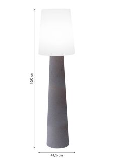 8 Seasons Design Stehleuchte No. 1 LED stein 160 cm