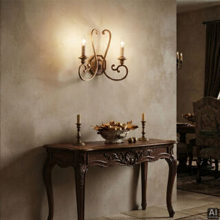 Ideal Lux antik Wand-Leuchte Cortina AP2