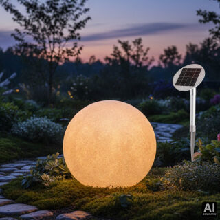 8 seasons design Shining Globe Solar 50 cm anthrazit Kugelleuchte