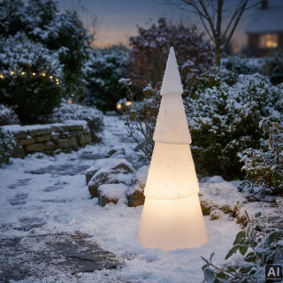 8 Seasons Design Dekoleuchte Shining Tree rund 75 cm weiß