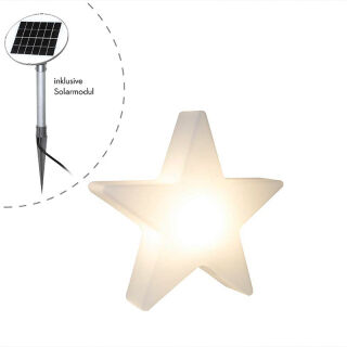 8 seasons design Motivleuchte Shining Star Solar 80 cm weiß