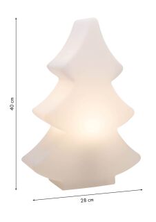 8 Seasons Design Dekoleuchte Shining Tree 40 cm weiß