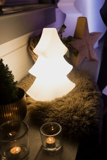 8 Seasons Design Dekoleuchte Shining Tree 40 cm weiß