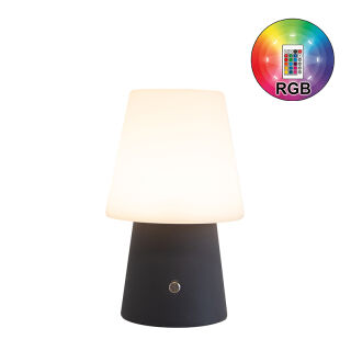 8 Seasons Design Akku Tischleuchte No. 1 anthrazit RGB...