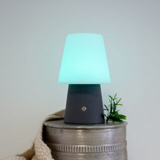 8 Seasons Design Akku Tischleuchte No. 1 anthrazit RGB LED 30 cm