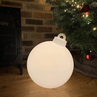 8 Seasons Design Dekoleuchte Shining Christmas Ball weiß