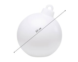 8 Seasons Design Dekoleuchte Shining Christmas Ball weiß