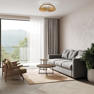 Mantra Himalaya Mini Deckenventilator LED Fernbedienung dimmbar weiß