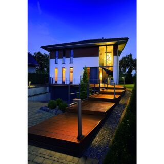 Quardrasyl Stehleuchte, SL 75, eckig, silbergrau