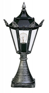 Albert Sockelleuchte schwarz-silber Typ 0533