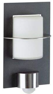 Wandleuchte, mit BWM, Edelstahl/anthrazit