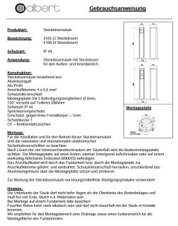 Albert Steckdosensäule 2-fach schwarz