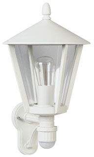 Außenwandleuchte mit Bewegungsmelder weiß - Leuchten-Welt.com