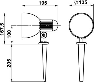 Albert Spießstrahler weiß Typ 2123
