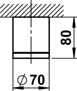 Albert Deckenaufbaustrahler weiß Typ 2140