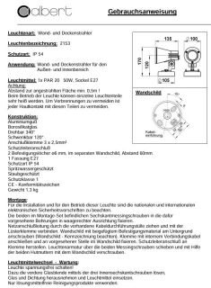Albert Wandstrahler weiß Typ 2153