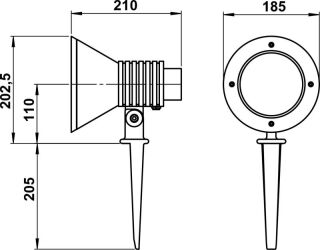 Albert Spießstrahler weiß Typ 2183