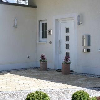 Albert Wandleuchte mit Bewegungsmelder Edelstahl Typ 0241