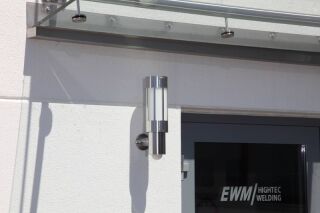 Albert Wandleuchte mit Bewegungsmelder Edelstahl Typ 0241