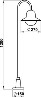 Albert Wegeleuchte silber Typ 2005