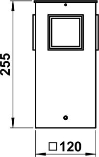 Steckdosensäule 4-fach Edelstahl