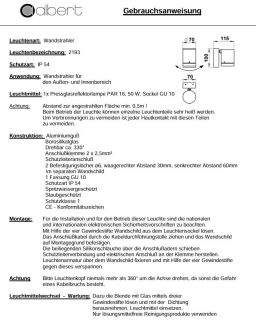 Albert Wandstrahler silber Typ 2193