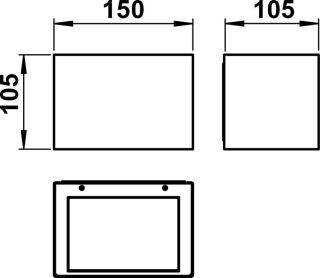 Albert Wandleuchte Edelstahl Typ 6164