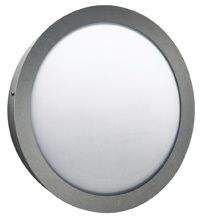 Wandleuchte, Edelstahl, rund