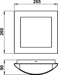 Albert Wand- und Deckenleuchte Typ 6193