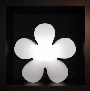 8 Seasons Design Motivleuchte Shining Flower 60 cm weiß